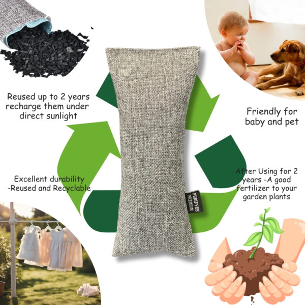 Shoe Deodorizer Activated Bamboo Charcoal Non-electric - Image 10